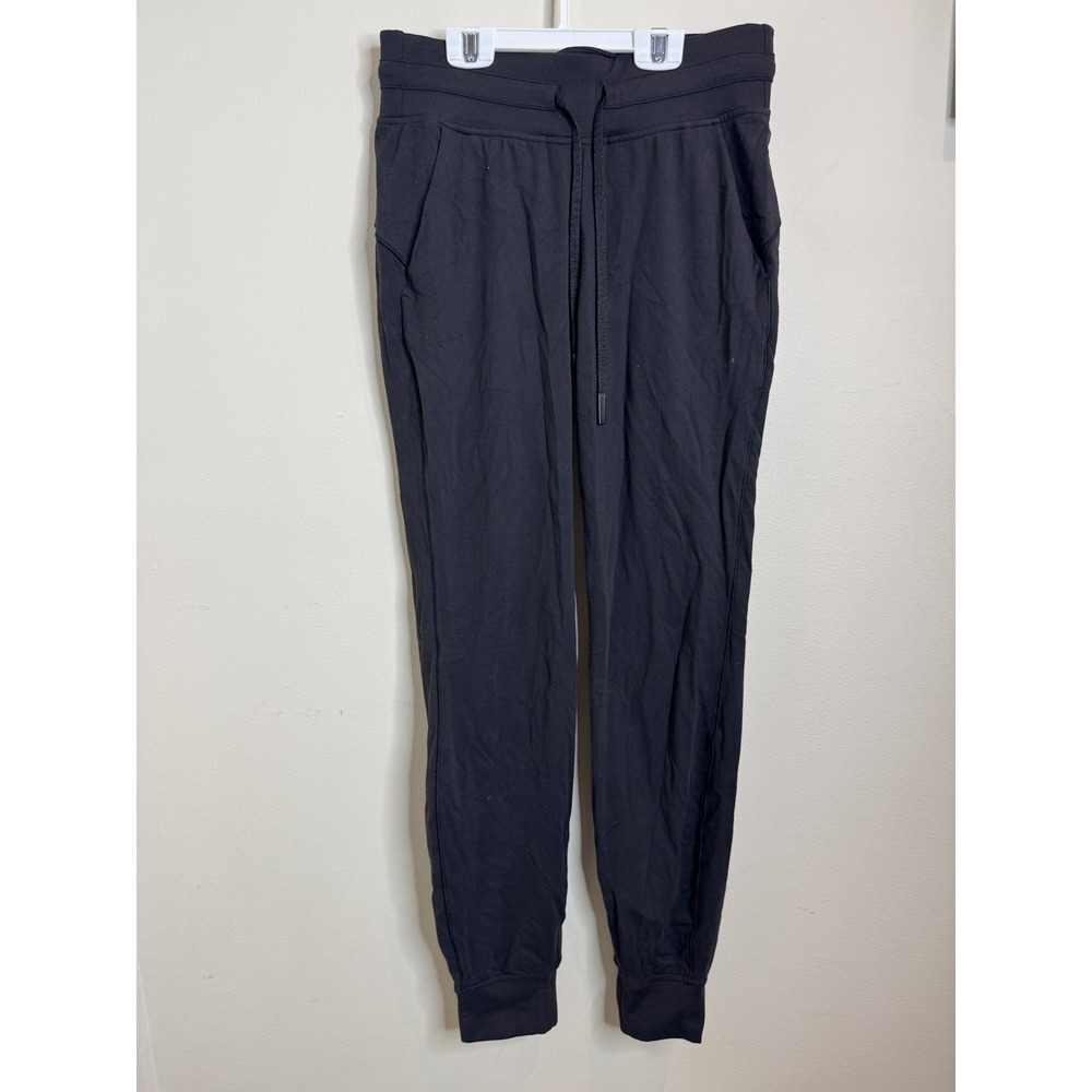 Lululemon Pants Womens 4 Black Jogger Drawstring Lightweight Athletic Pockets